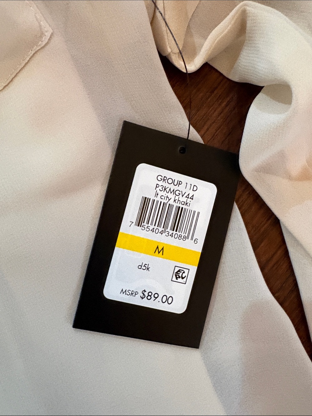DKNY Sheer Long-Sleeve Button Shirt in Ivory Cream with Camisole size medium - Picture 3 of 8